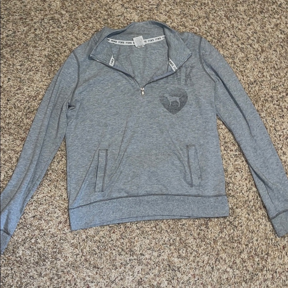 PINK quarter zip sweatshirt